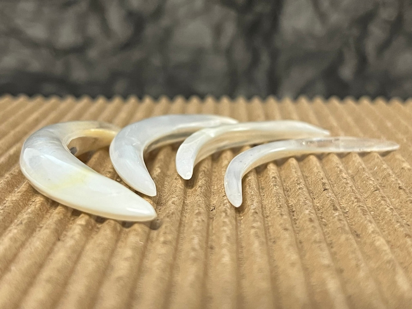 1pc Curved Mother of Pearl Septum Tusk Ring Body Jewelry