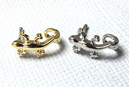 1pc Gecko Lizard Design Stud Nose Crawler Ring