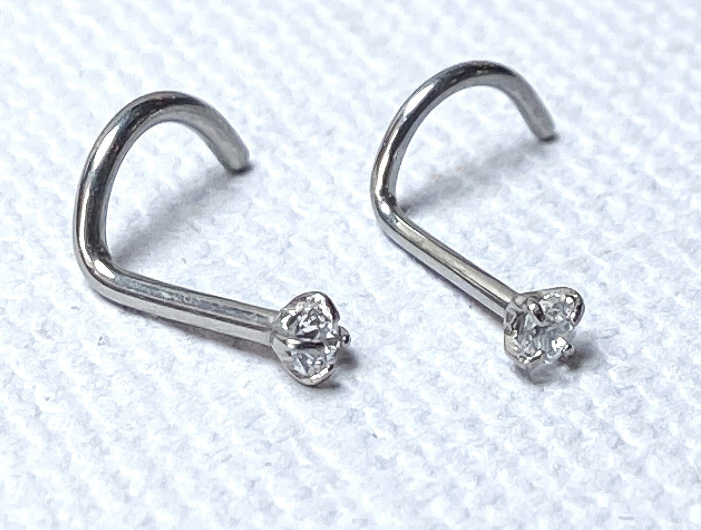 1pc Solid Implant Grade Titanium Grade 23 6AL4V-ELi Nose Screw 18g or 20g