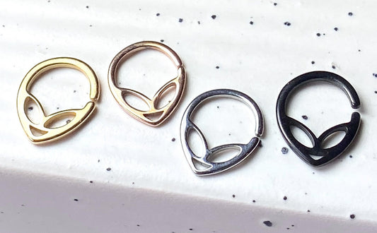 1pc Alien 316L Steel Bendable Hoop Ring Septum Daith Rook Tragus Ear Cartilage