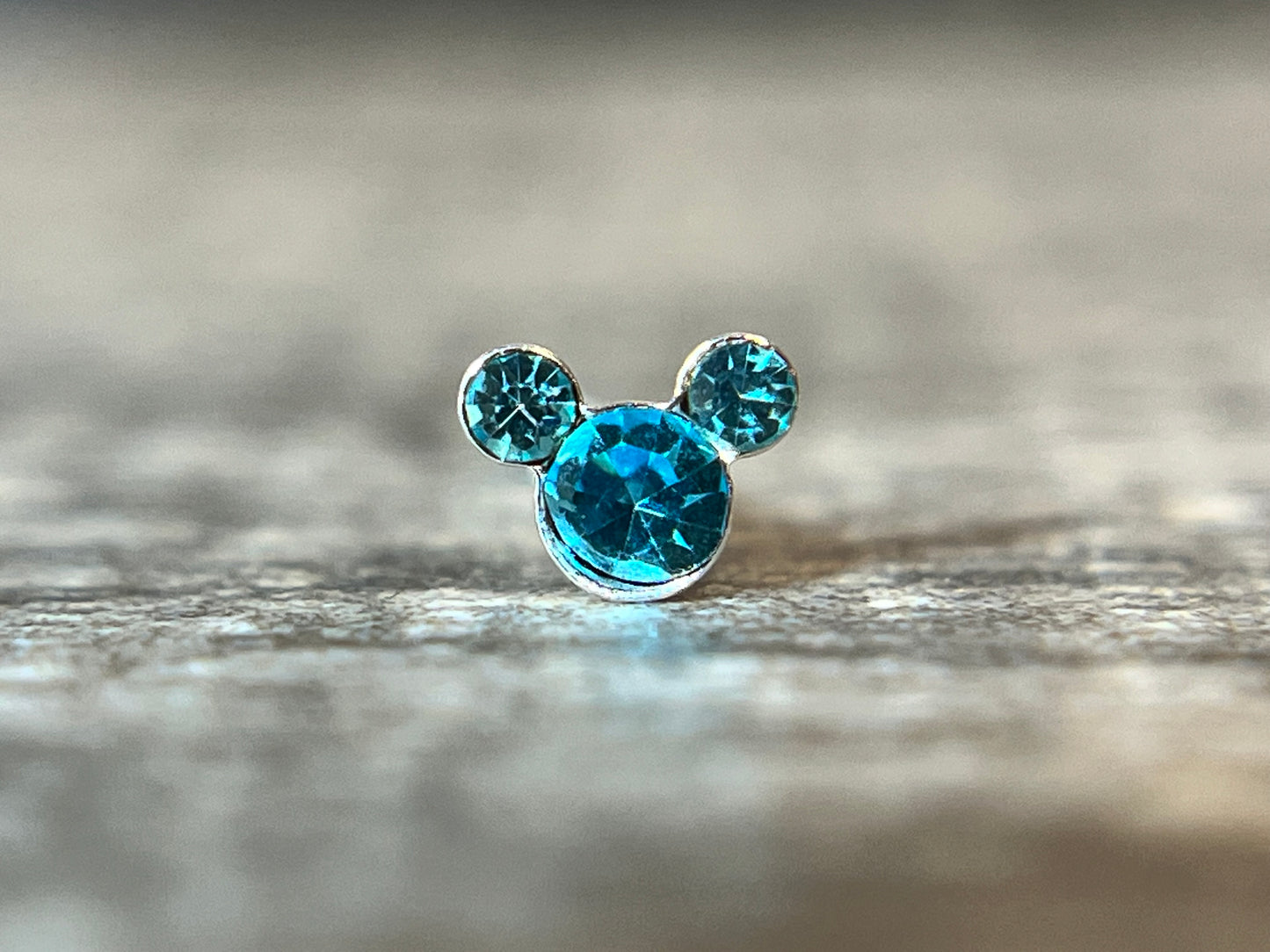 1pc Mouse Gem Nose Ring Stud Bone 20g Nostril Piercing Jewelry