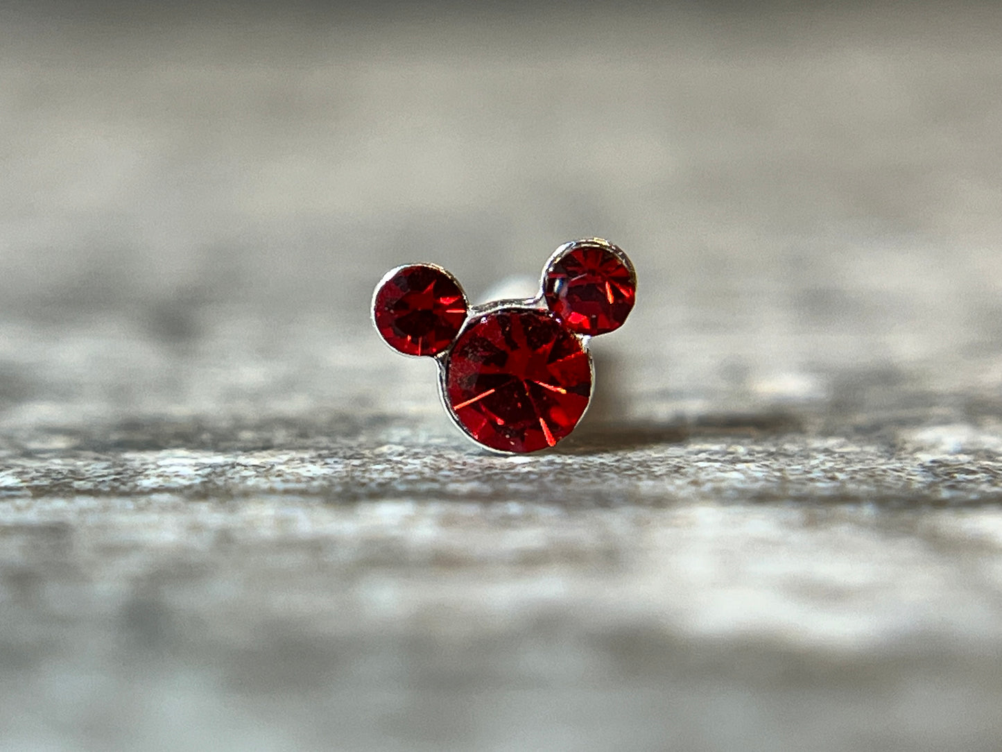 1pc Mouse Gem Nose Ring Stud Bone 20g Nostril Piercing Jewelry