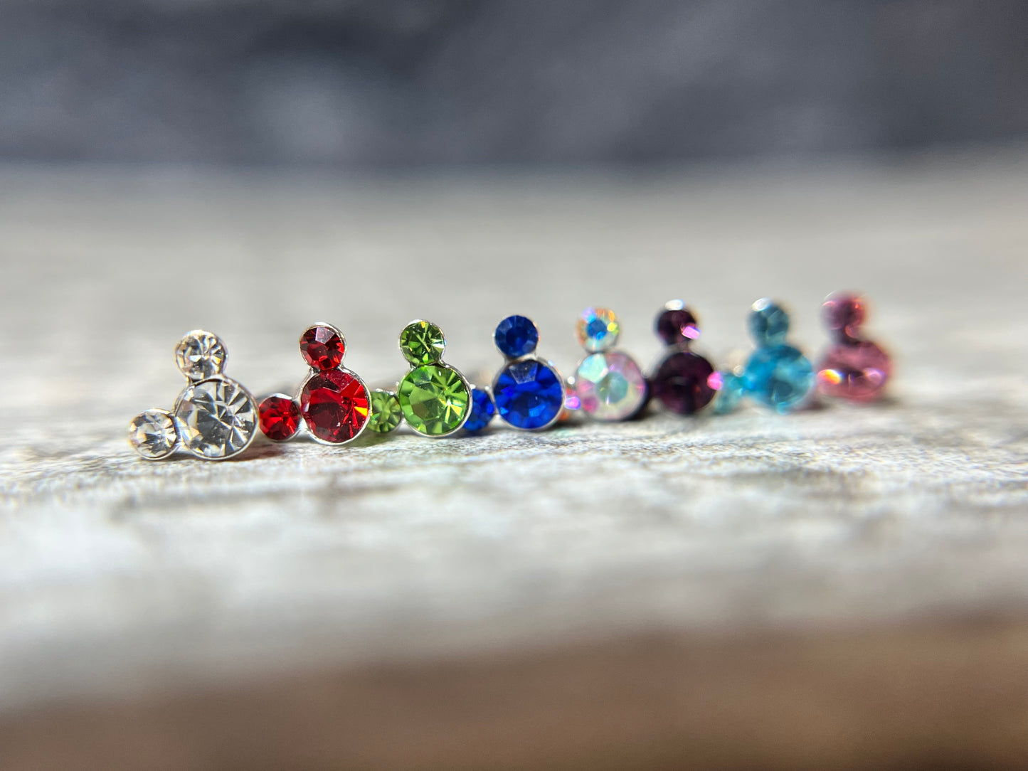1pc Mouse Gem Nose Ring Stud Bone 20g Nostril Piercing Jewelry