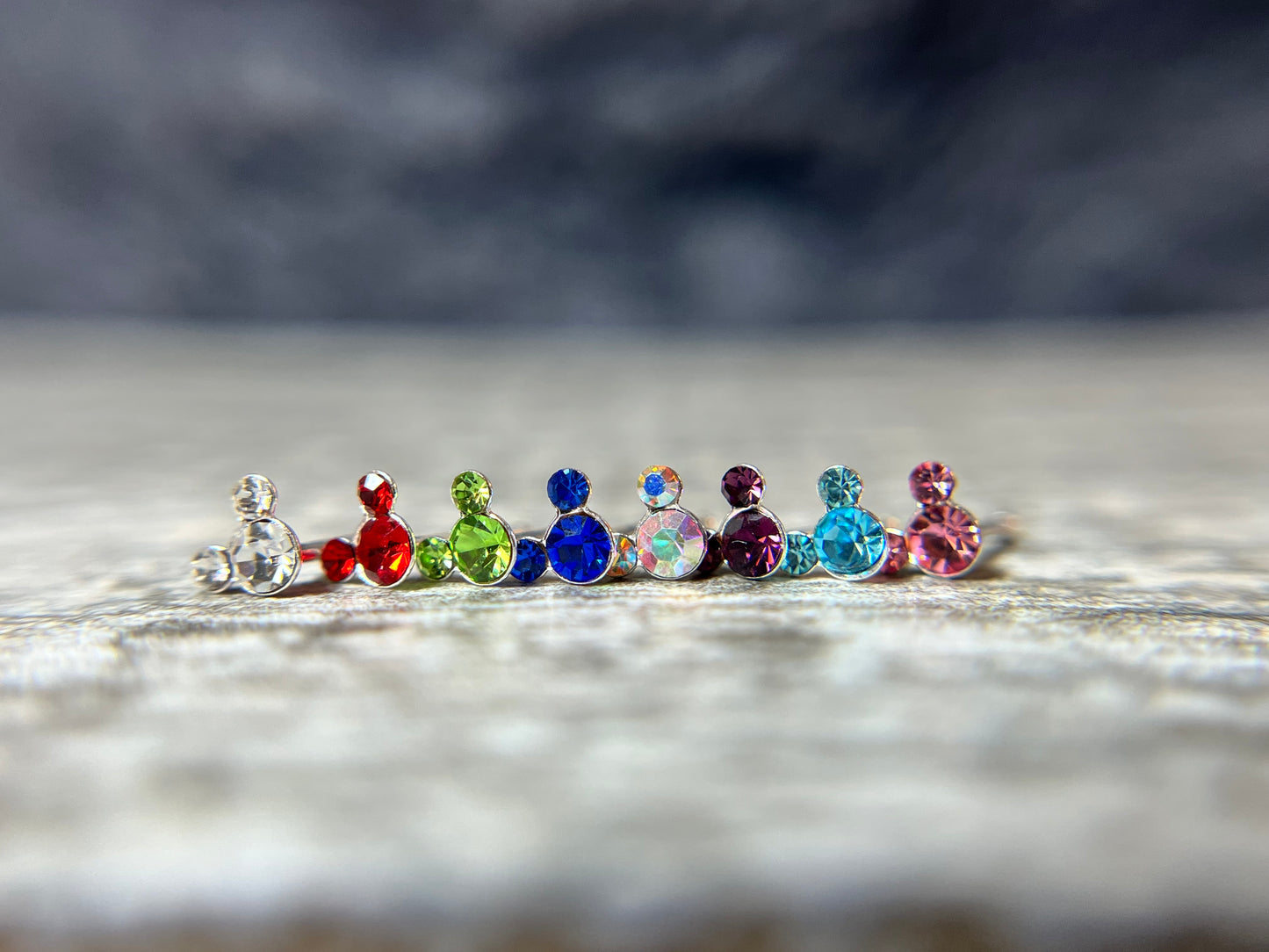 1pc Mouse Gem Nose Ring Stud Bone 20g Nostril Piercing Jewelry