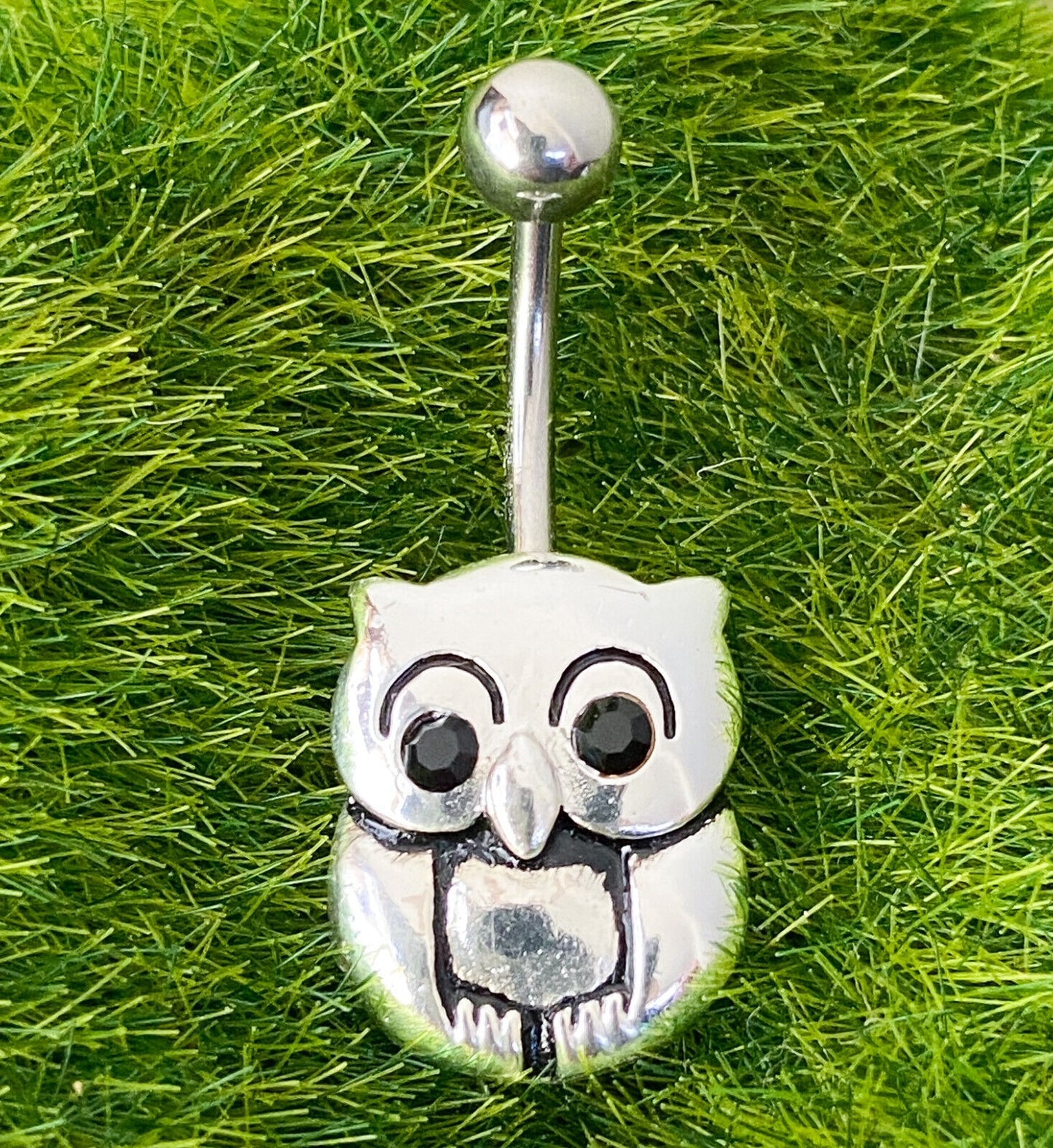 Night Owl Belly Ring Navel Piercing Pierced Naval Body Jewelry