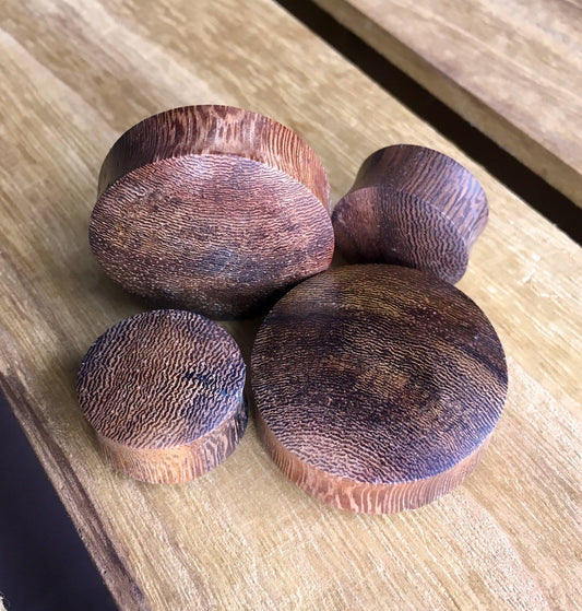 PAIR of Stunning Organic Convex Snake Wood Plugs - Gauges 6g (4mm) up to 1&3/8" (35mm) available!