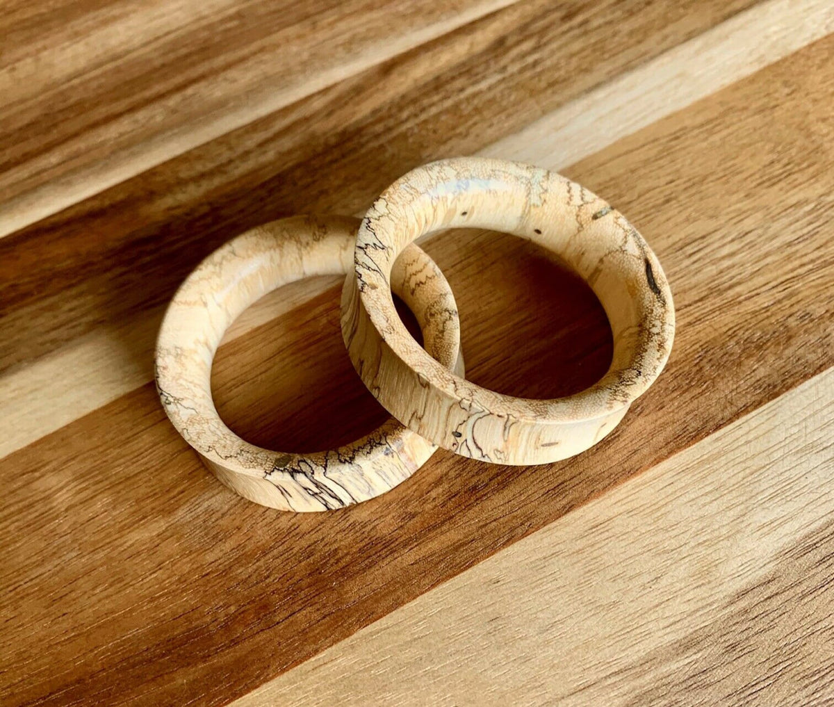 PAIR of Stunning Organic Tamarind Wood Tunnel/Plugs - Gauges 0g (8mm) up to 2" (50mm) available!