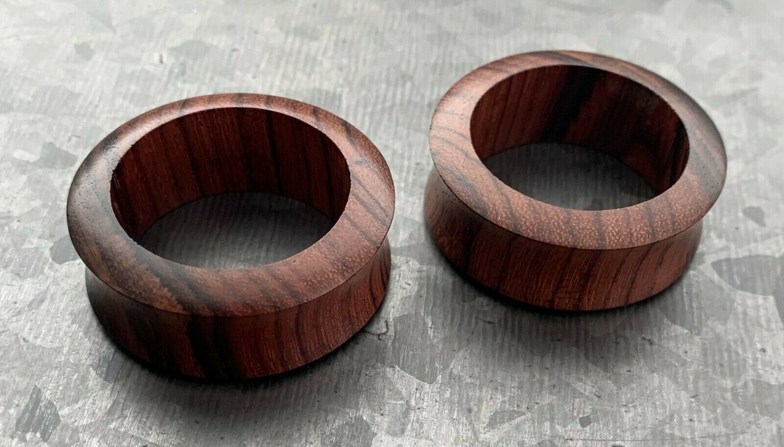 PAIR of Unique Organic Sono Wood Tunnels/Plugs - Gauges 2g (6mm) up to 1&1/2" (38mm) available!