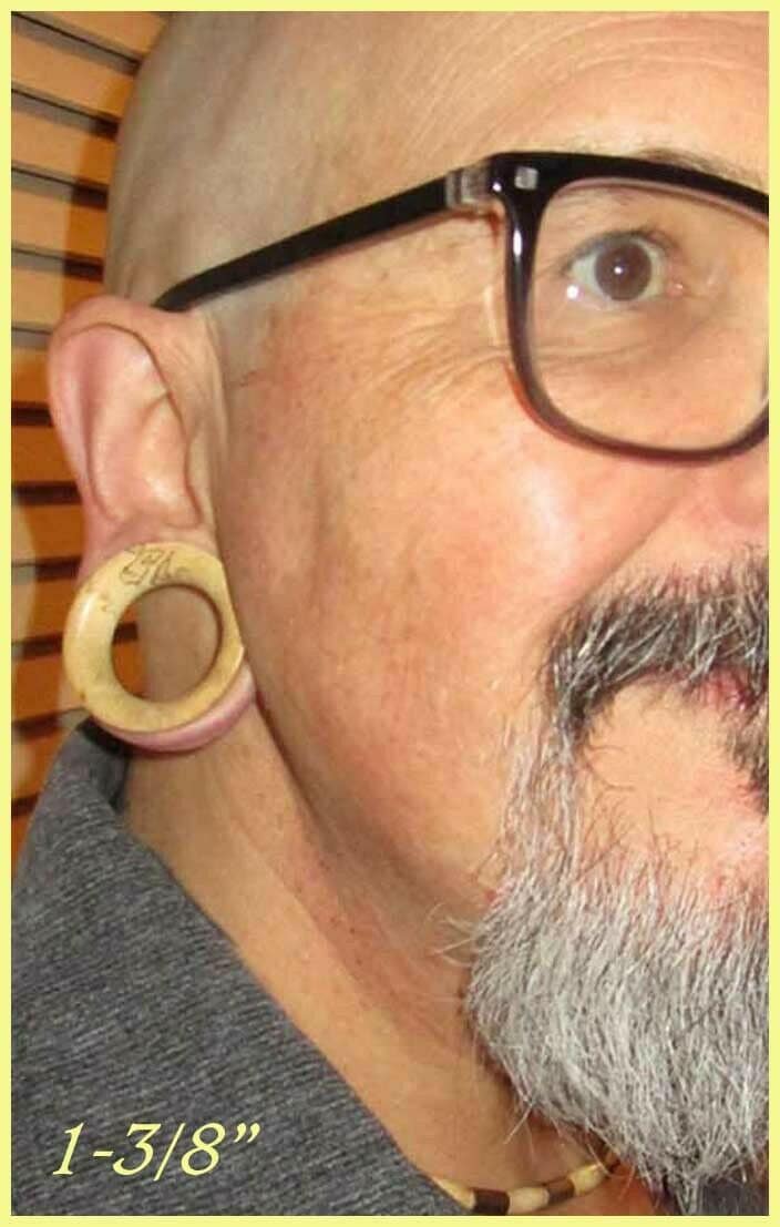 PAIR of Stunning Organic Tamarind Wood Tunnel/Plugs - Gauges 0g (8mm) up to 2" (50mm) available!