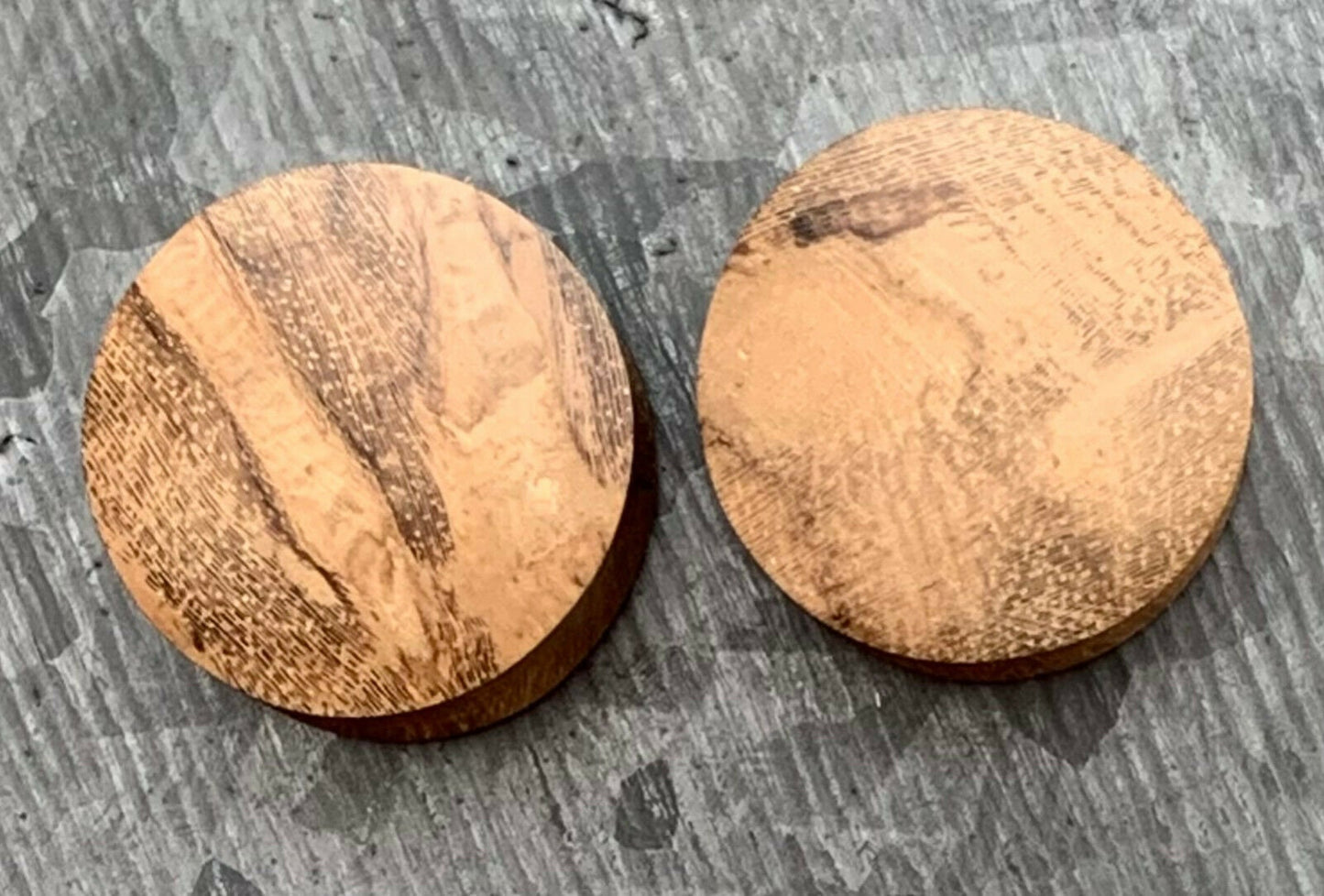 PAIR of Beautiful Organic Teak Wood Convex Saddle Double Flare Plugs/Tunnels - Gauges 2g (6mm) up to 3/4" (19mm) available!