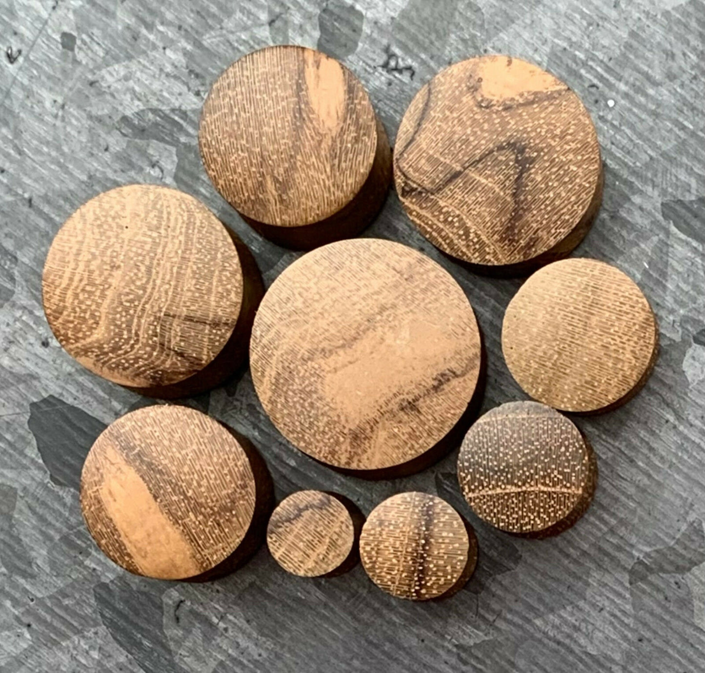 PAIR of Beautiful Organic Teak Wood Convex Saddle Double Flare Plugs/Tunnels - Gauges 2g (6mm) up to 3/4" (19mm) available!