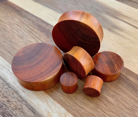 PAIR of Stunning Organic Chang Wood Plugs - Gauges 8g (3.2mm) up to 1&1/2" (38mm) available!