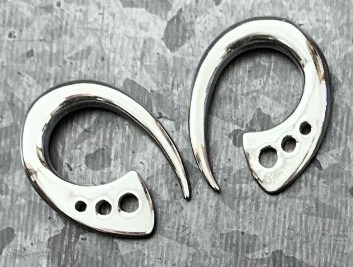 PAIR of Unique Surgical Steel Terrestrial Fin Tapers- only available in 4g!