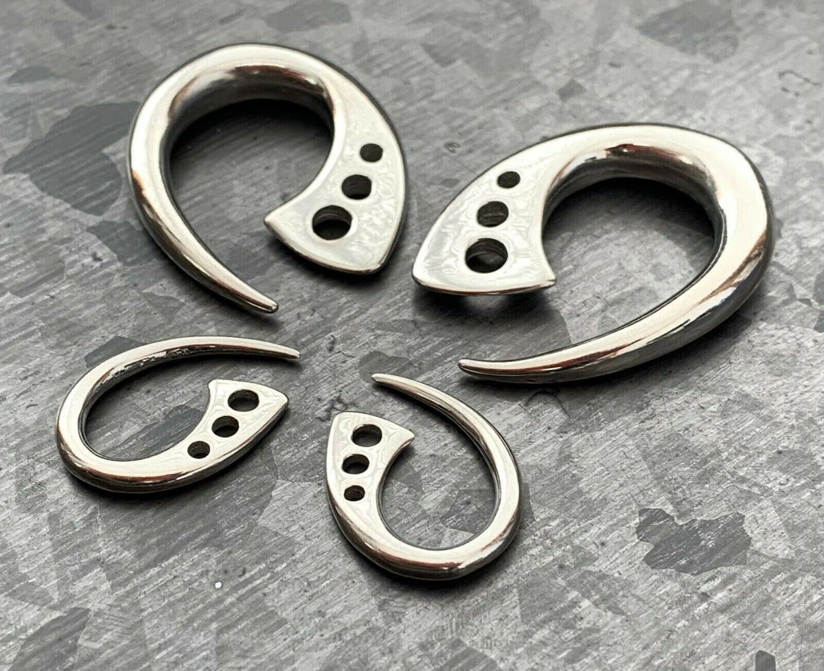 PAIR of Unique Surgical Steel Terrestrial Fin Tapers- only available in 4g!