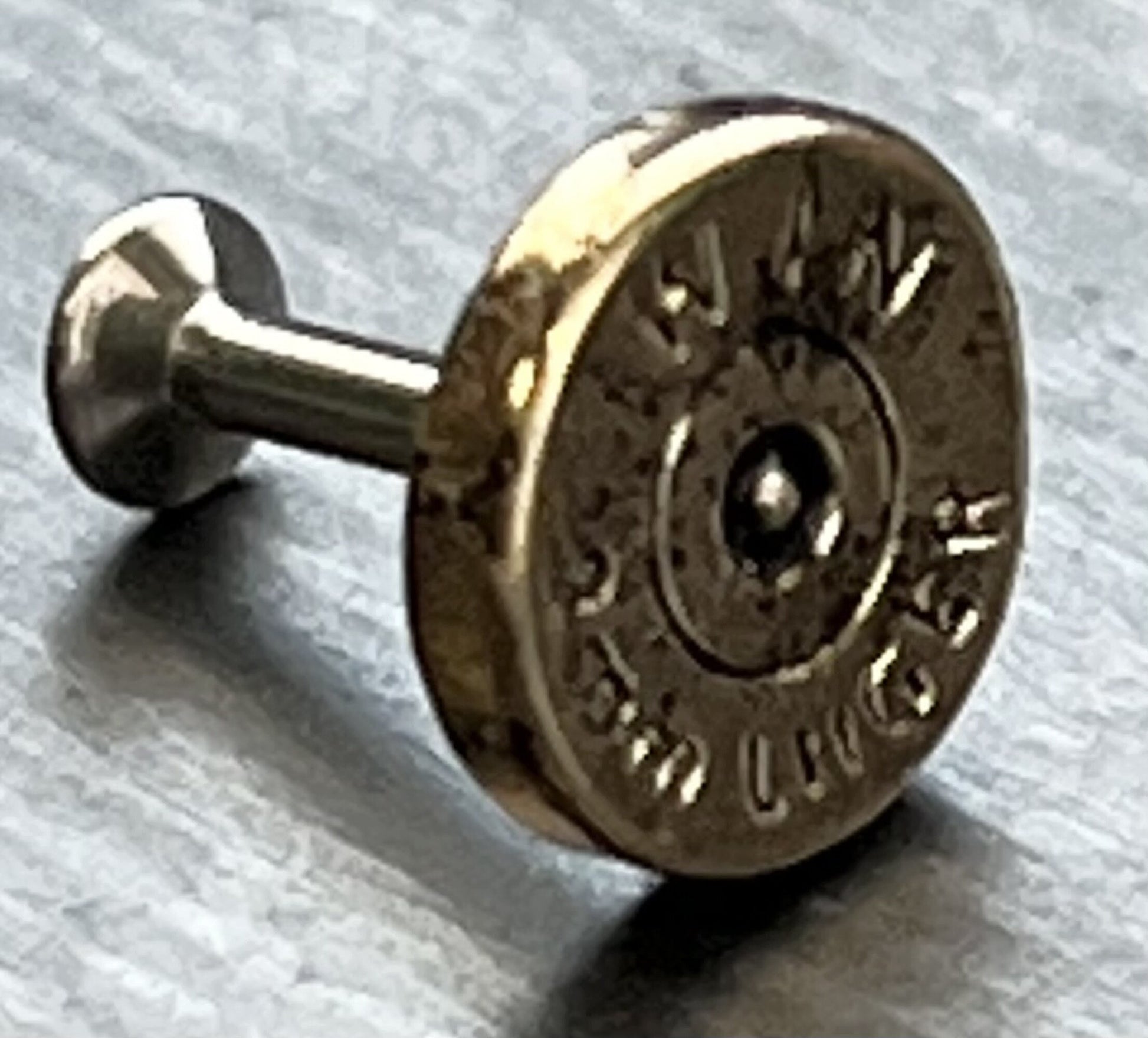 1 Piece Unique 9mm Bullet Internally Threaded Labret Stud - 16g - Post Length 6mm or 8mm Available!