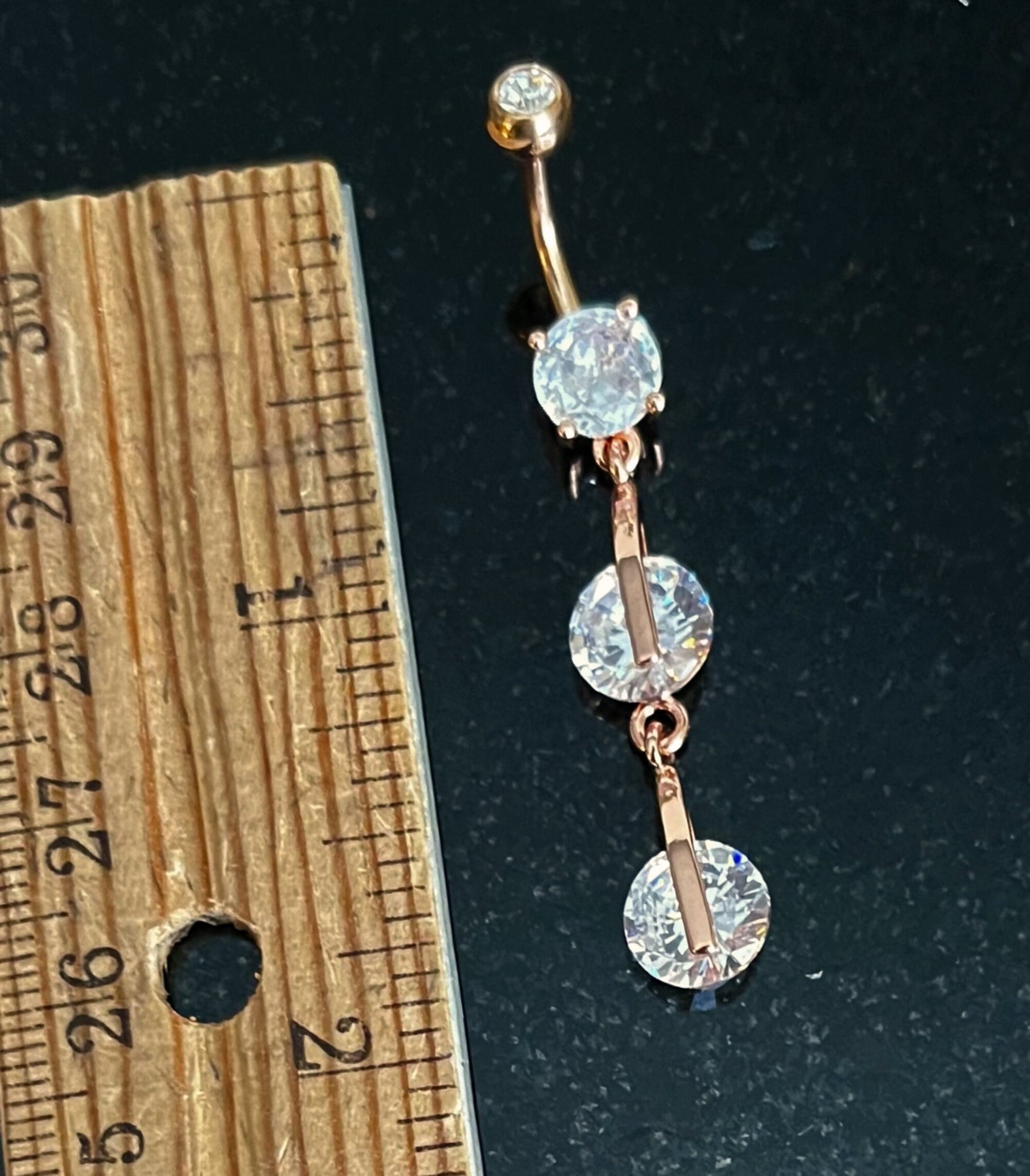 1 Piece Unique Paved CZ Gem Fox Navel / Naval Belly Button Ring - 14g - 10mm - Gold, Silver and Rose Gold Available!
