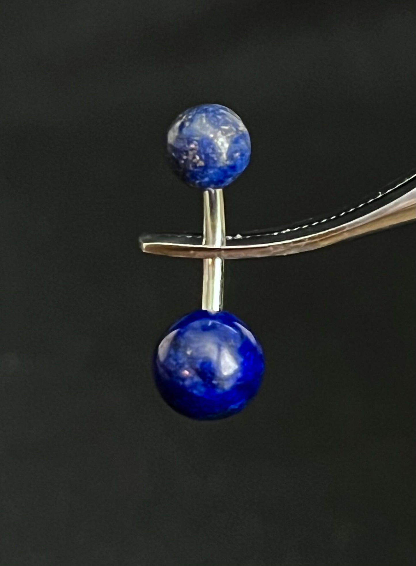 1 Piece Beautiful Natural Stone Ball Navel / Naval Belly Ring - 14g - 10mm - 6 Different Stones Available!