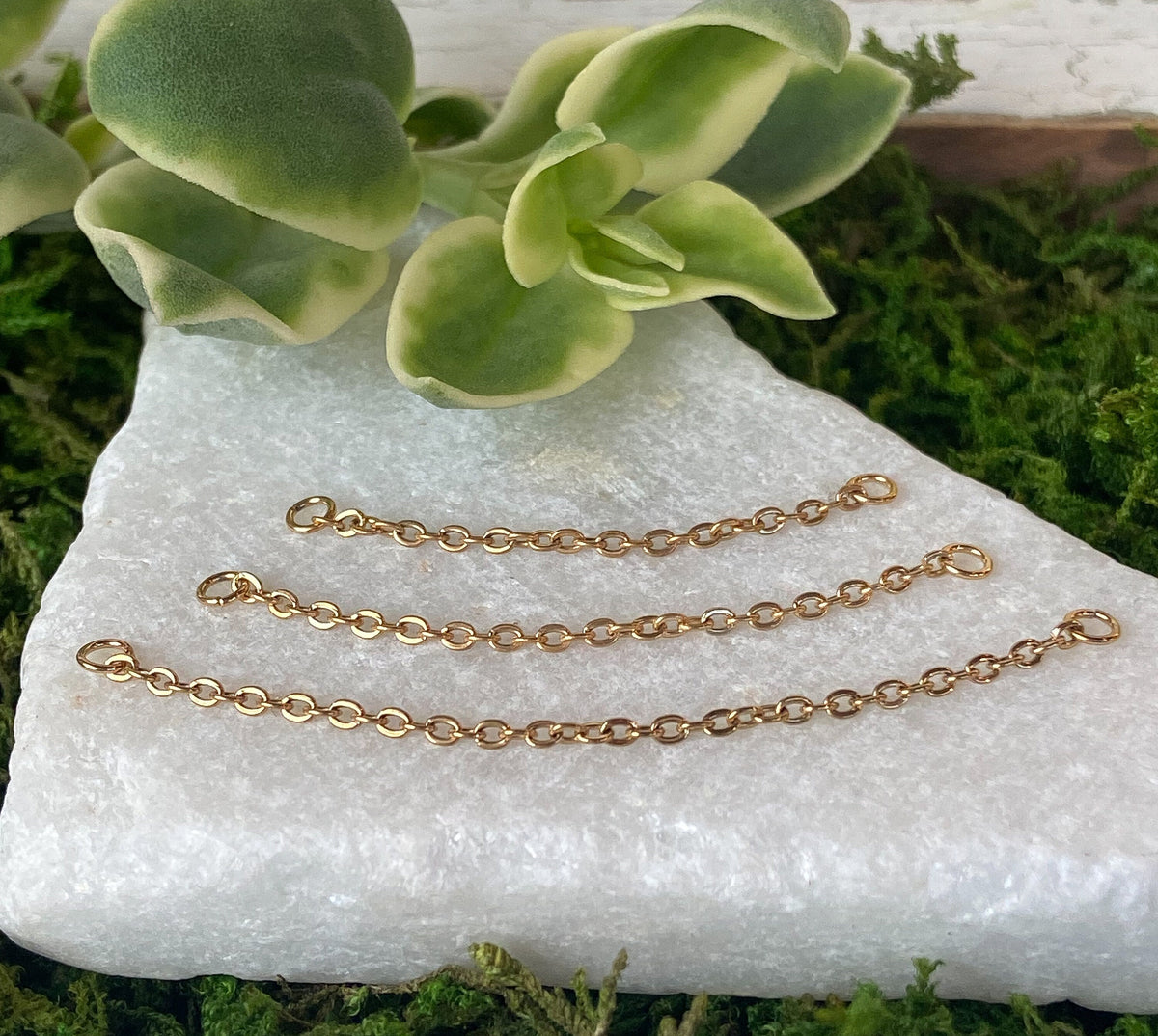 1 Piece of Solid Titanium Bridge Connector Chain Nose Ring - Black, Gold & Silver - 30mm, 40mm and 50mm Available!
