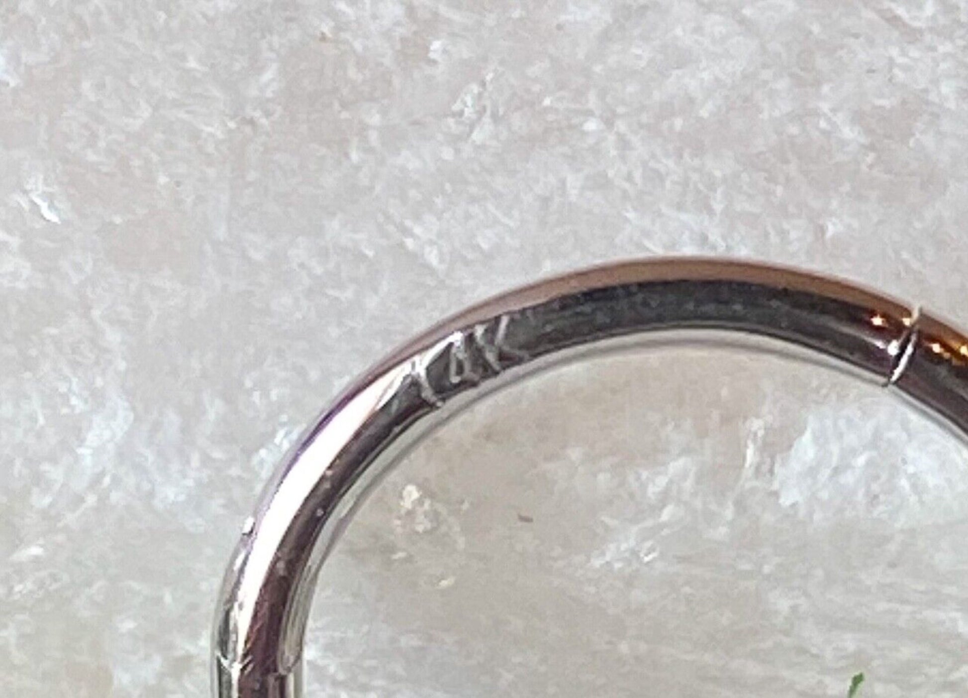 1 Piece of Beautiful Solid 14kt Gold Front Opals Hinged Segment Ring - 10mm, 8mm & 6mm - Gold and Silver Available!
